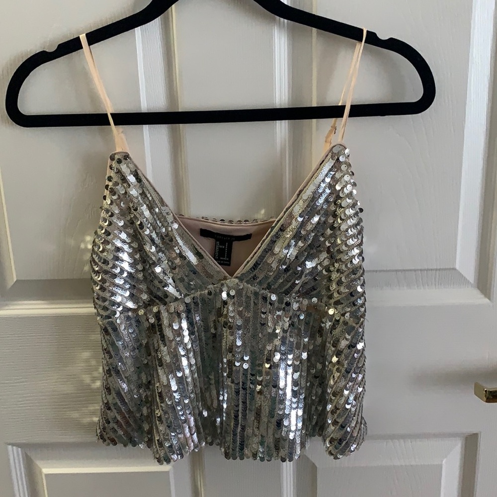 Sparkly Forever21 Crop Too